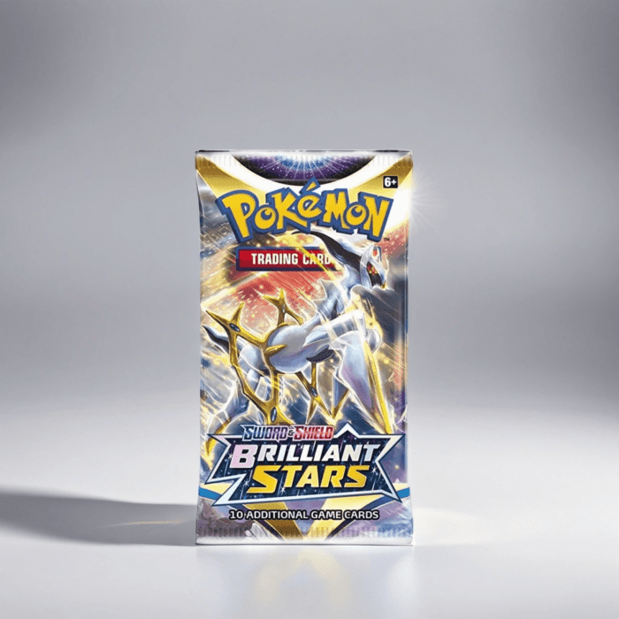 Slabs Pokemon Sword & Shield 9 Brilliant Stars Booster Pack | 0
